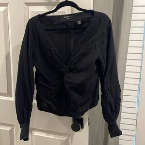 Scotch & soda women’s blouse; size medium; never worn before; black